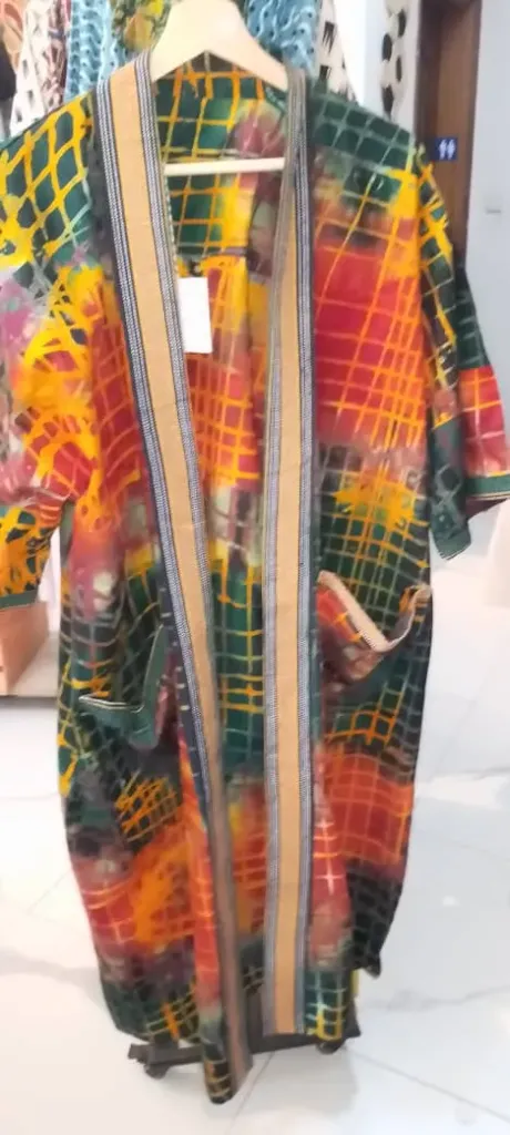 Kimono long en batik